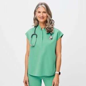 Figs Surgical Green Rafaela Oversized Scrub Top